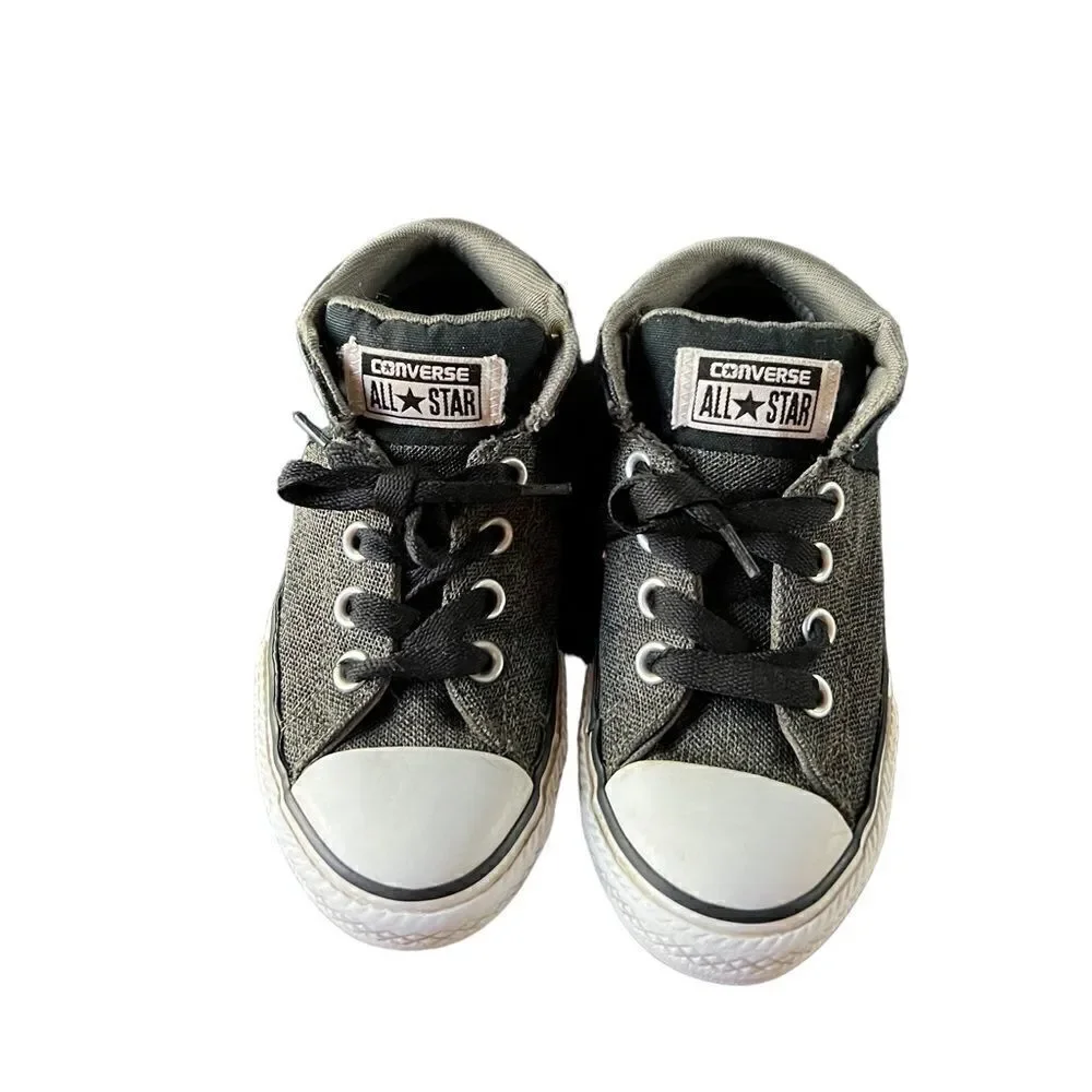 Converse All Stars high top black and gray lace up‎ sneakers size 13